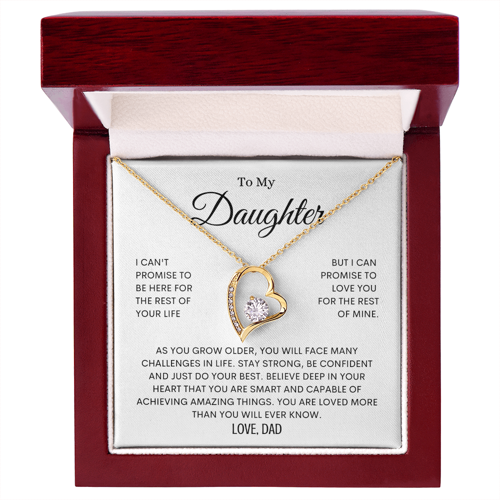 To My Daughter - You are Loved - Forever Love Necklace