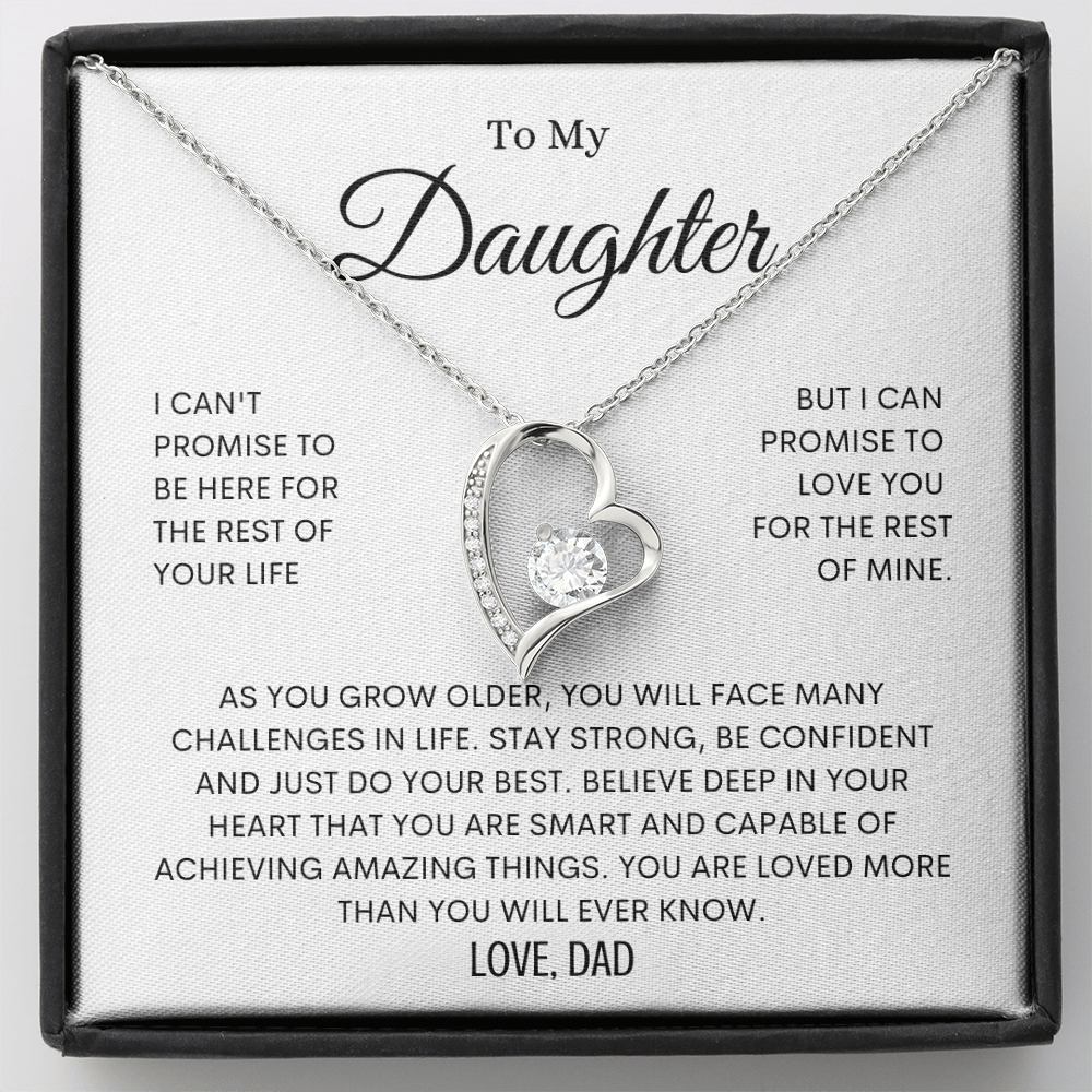To My Daughter - You are Loved - Forever Love Necklace