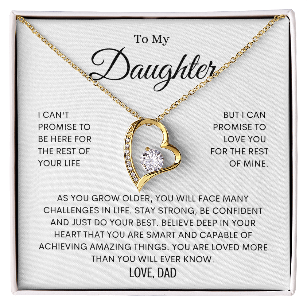 To My Daughter - You are Loved - Forever Love Necklace
